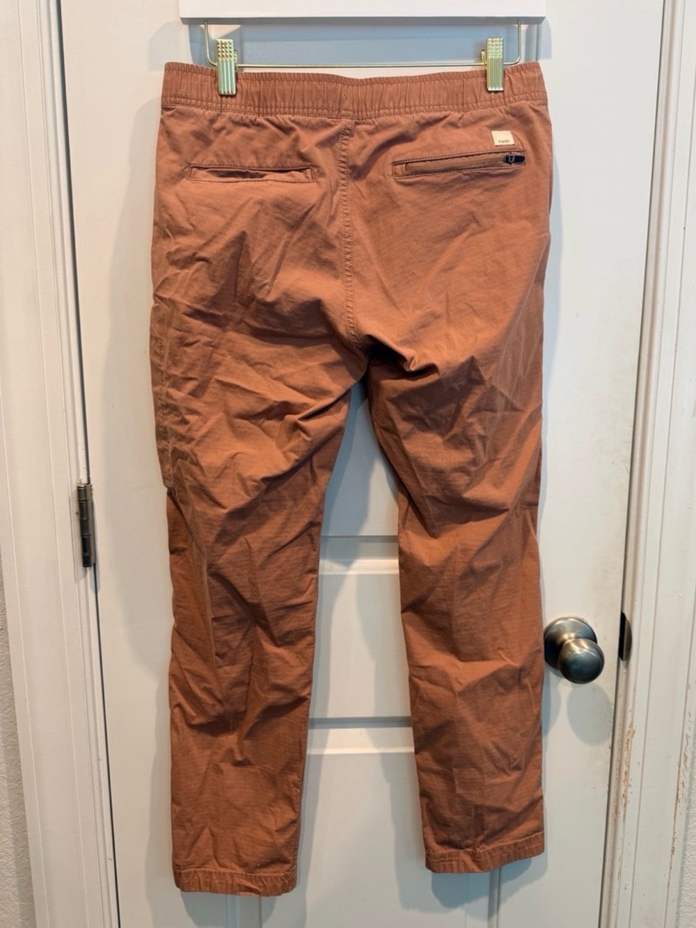 Vuori Ripstop Straight Leg Drawstring Pants - Rust - Picture 4 of 10